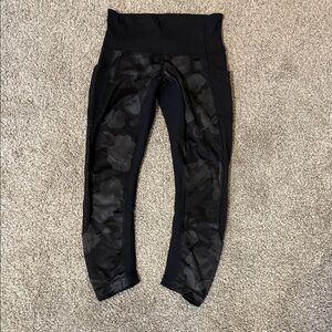 lululemon athletica Black Patterned Leggings